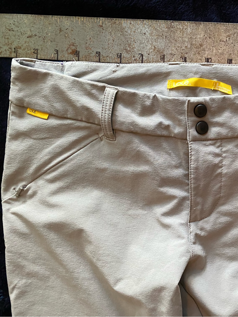 Lole Beige Ankle Pants